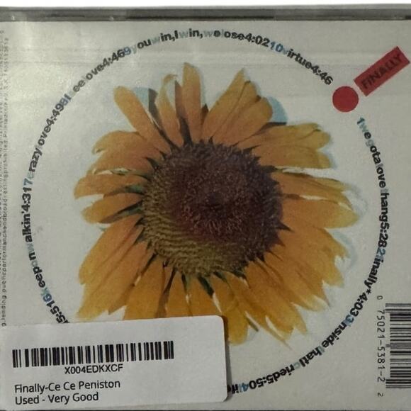 Ce Ce Peniston Finally CD 1992 Pop R&B Preowned - Picture 3 of 3